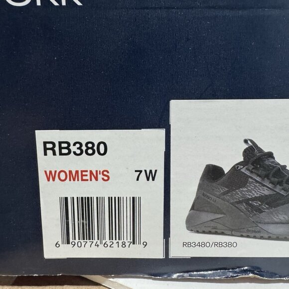 Reebok Womens Nano X1 Adventure Work Sneaker Black Size 7W - Picture 6 of 7